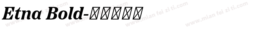 Etna Bold字体转换